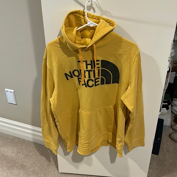 The North Face Yellow Hoodie Size Large - Picture 1 of 1